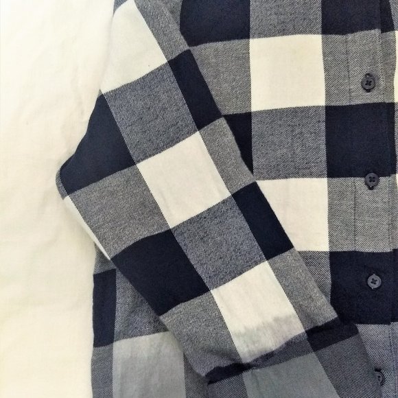 Marks & Spencer Collection ombre checks button down shirt - Picture 3 of 5